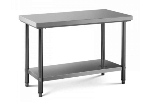  Sofinor Table démontable rayonnee | centrale | étagère basse | pieds ronds | sur vérins inox | Plusieurs tailles 