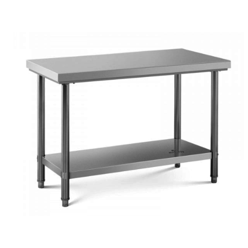  Sofinor Table démontable rayonnee | centrale | étagère basse | pieds ronds | sur vérins inox | Plusieurs tailles 