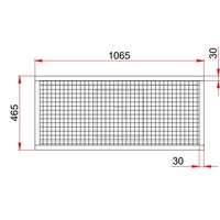 Caniveau de Sol can1000X400 pour Cuisine Professionnelle - Sortie Verticale