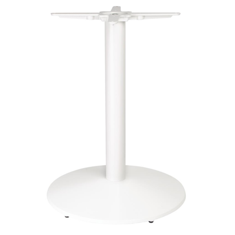 Pied de table en fonte blanc - 728(H) x 548(Ø)mm