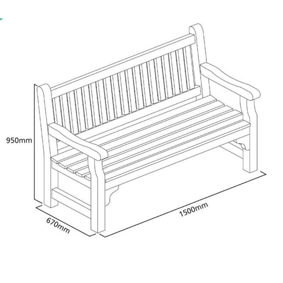 Banc de jardin en bois tendre