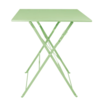 ProChef Table de terrasse carrée pliante en aciervert clair 600 mm