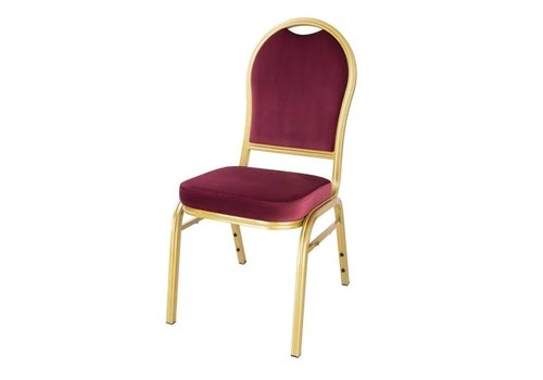  ProChef Chaises de banquet bordeaux  - (lot de 4) 