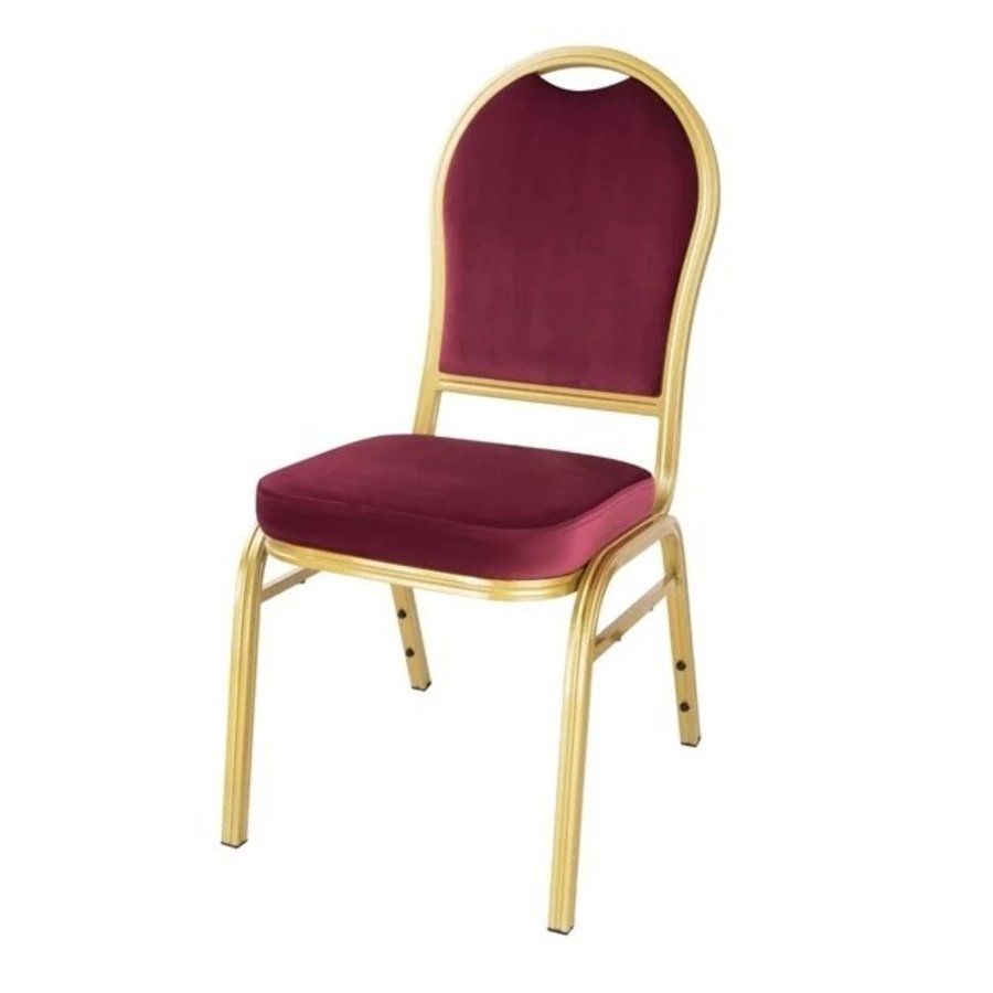 Chaises de banquet bordeaux  - (lot de 4)