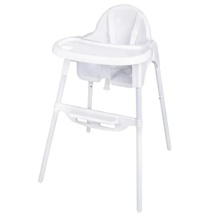 Chaise haute bébé blanc brillant - 1010(H) x 650(L) x 770(P) mm