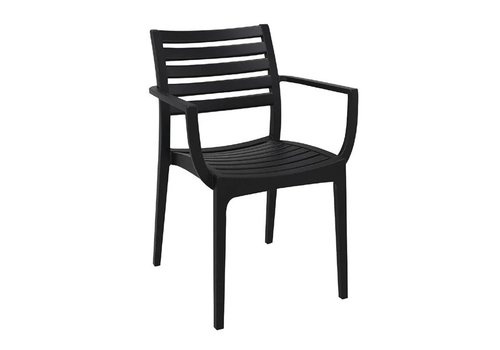  ProChef Fauteuils noirs 820(H) x 580(L) x 580(P) mm - (lot de 2) 