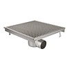 ProChef Caniveau de sol inox 500x500 mm - sortie horizontale