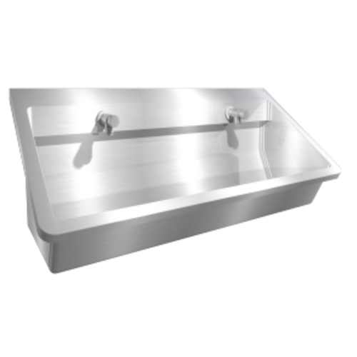  ProChef Lavabo rigole inox avec tuyauterie et robinets | 4 dimensions 