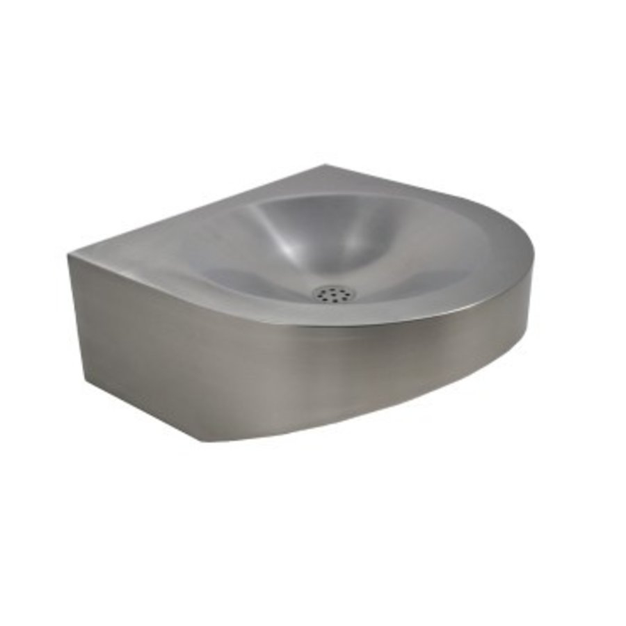 Lavabo spécial PMR sans trou de robinetterie - 390x400x65/148 mm