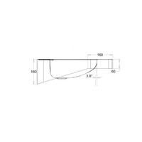 Lavabo spécial PMR - 620x444x160 mm