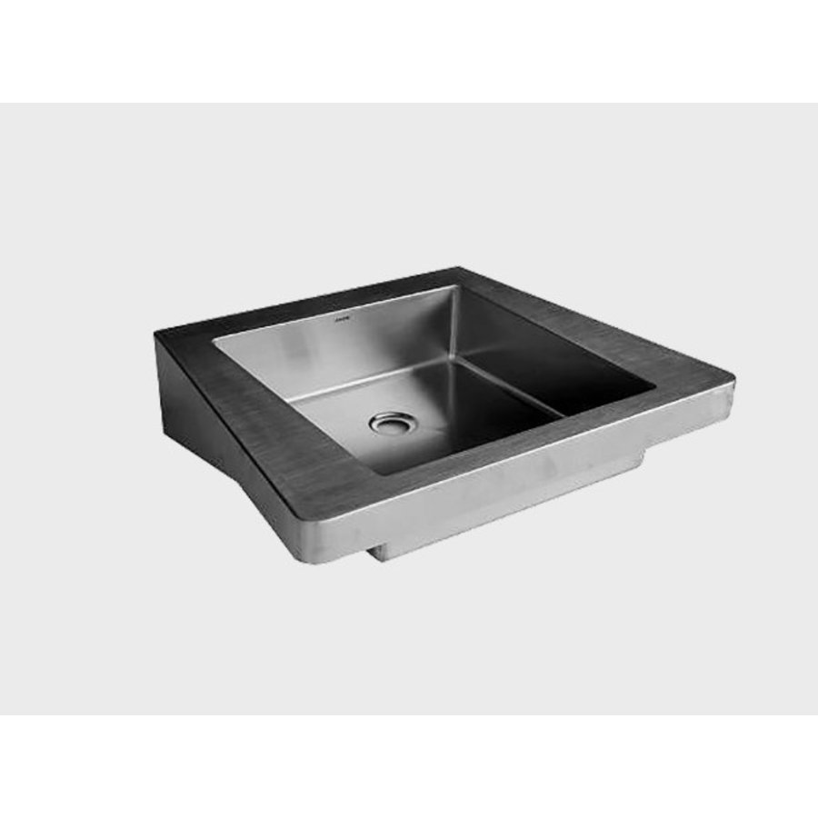 Lavabo spécial PMR sans trou de robinetterie - 620x505x150 mm