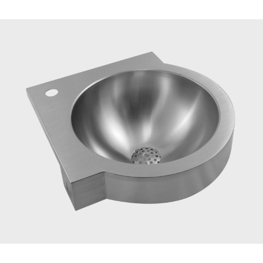 Lavabo d'angle inox - 320x320x135 mm