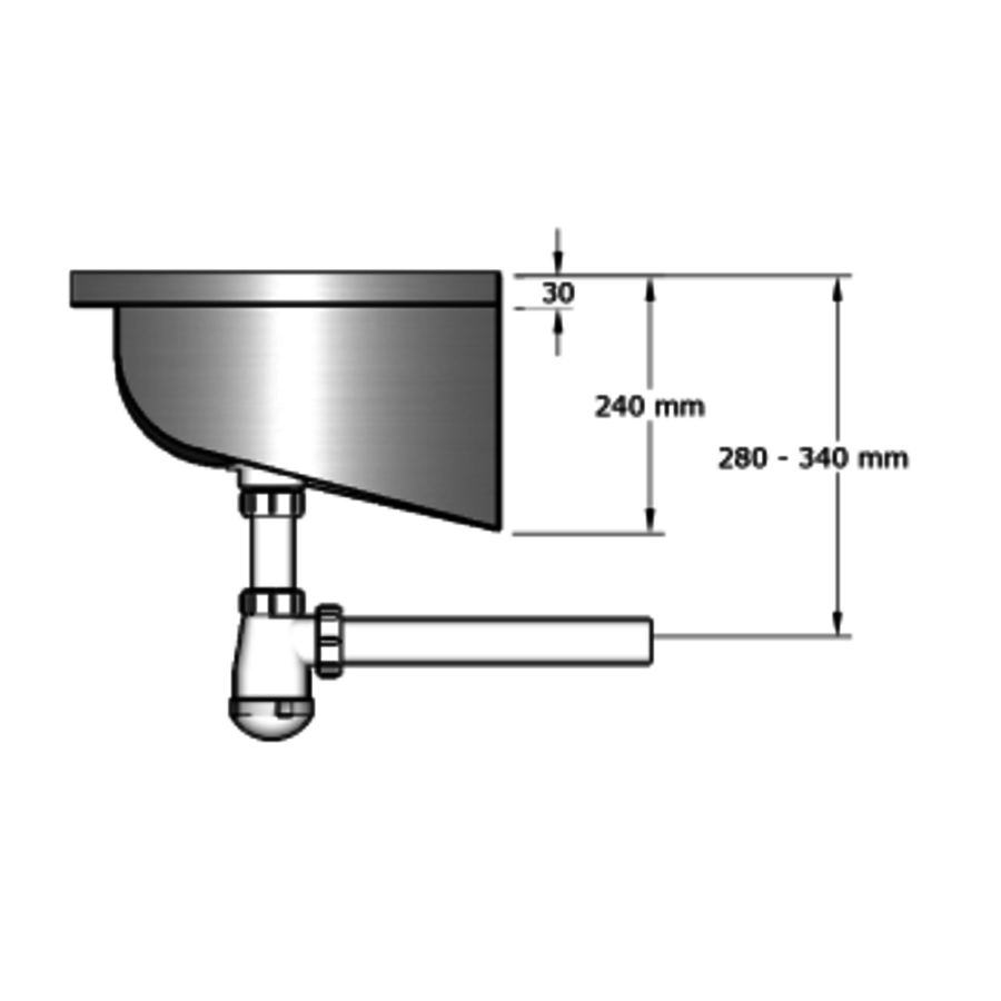 Lavabo rigole inox sans doseret | 6 dimensions