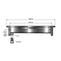 Lavabo rigole inox sans doseret | 6 dimensions