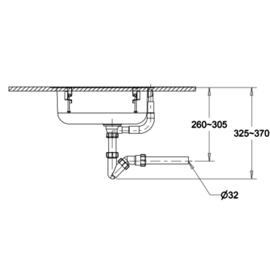 Vasque ronde a encastrer Ø 440 - 155 Hmm