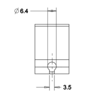 Vasque ronde a encastrer Ø 440 - 155 Hmm