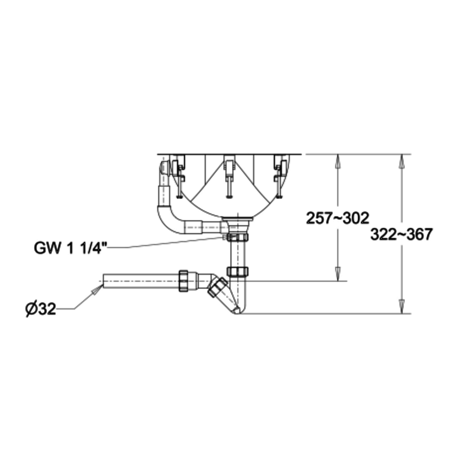 Vasque a encastrer ovale - L 450 x P 345 x H 152 mm