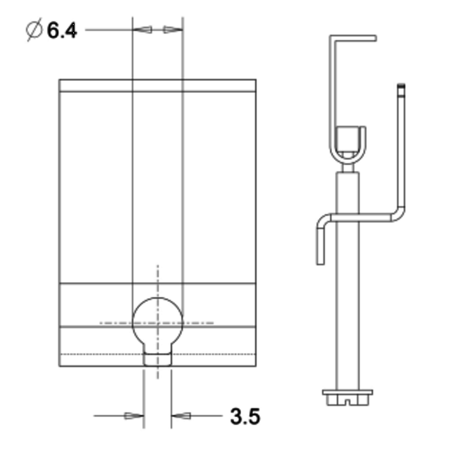 Vasque a encastrer ovale - L 450 x P 345 x H 152 mm