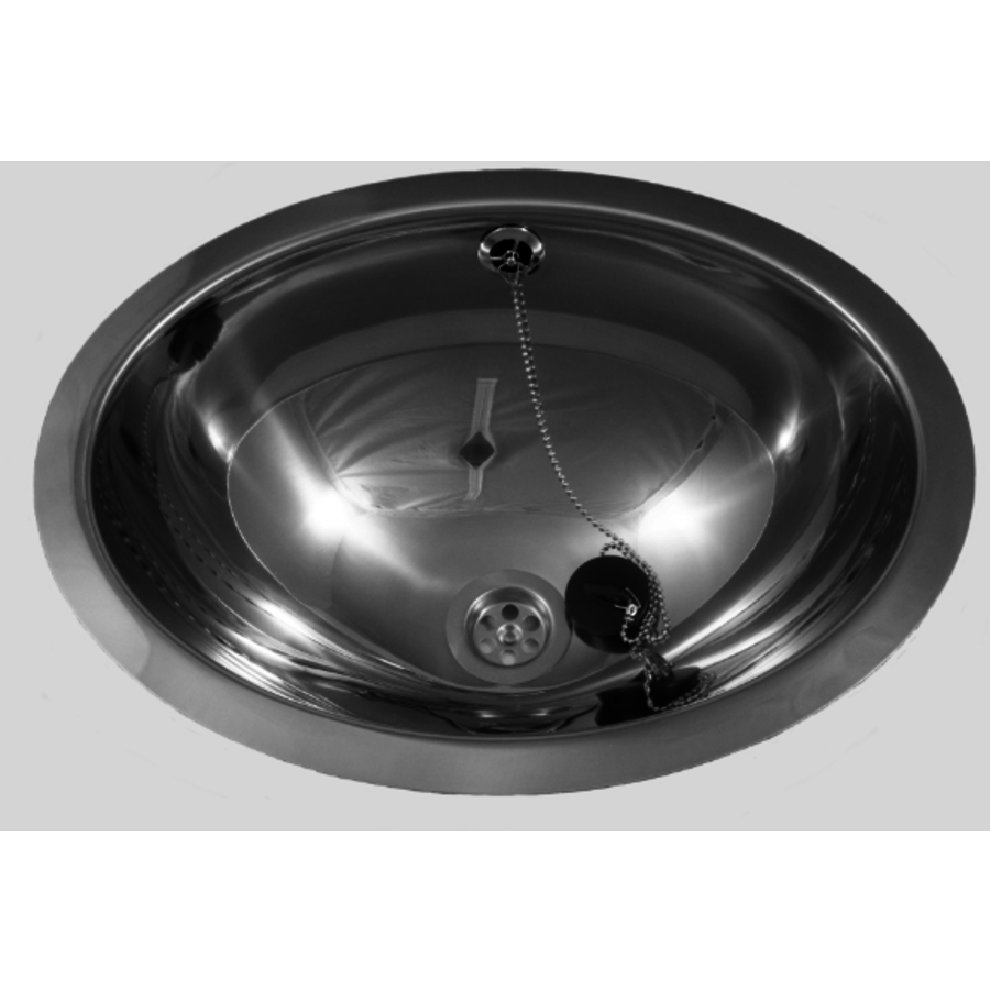 Vasque a encastrer ovale - L 450 x P 345 x H 152 mm