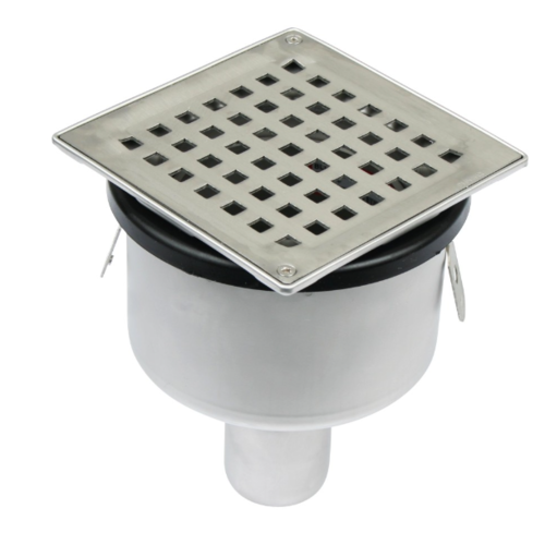  ProChef Caniveau de sol en inox - 145 x 145 mm -  150.300.050 -  sortie verticale 