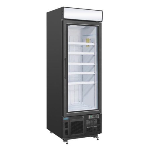  ProChef Vitrine réfrigérée négative avec caisson lumineux - 412L - Noire 