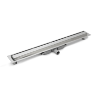 Caniveau de douche inox 850 x 60 mm - 0,53 l/s - sortie horizontale