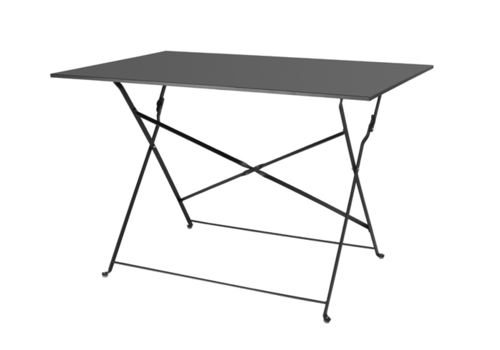  Bolero Table Pliante Pavement Style Noir 1100mm x 700mm 