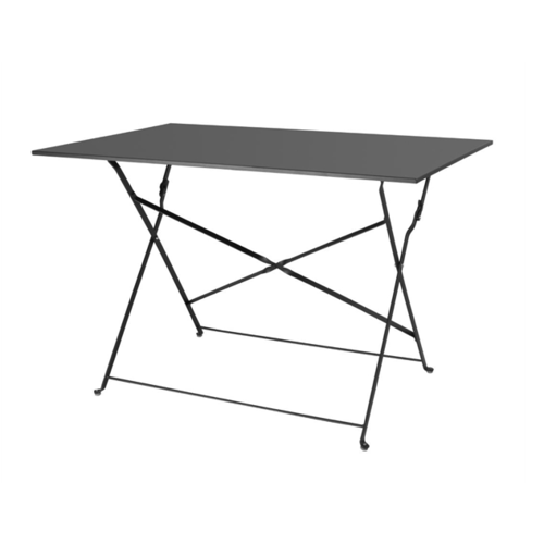  Bolero Table Pliante Pavement Style Noir 1100mm x 700mm 