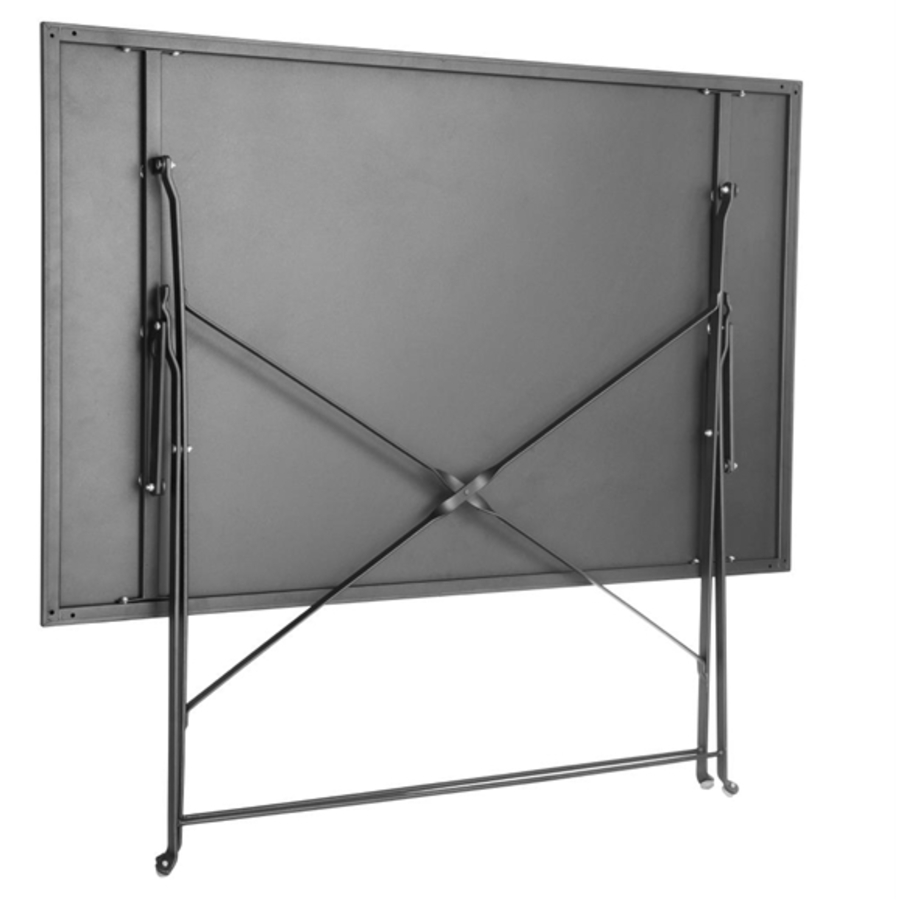 Table Pliante Pavement Style Noir 1100mm x 700mm