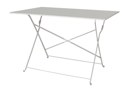  Bolero Table pliante Pavement Style gris 1100 mm x 700 mm 