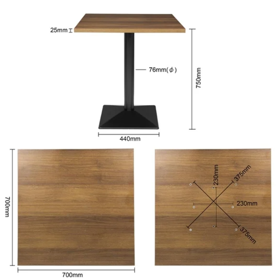 Table Carrée  700mm