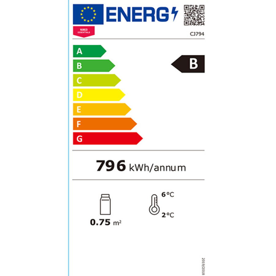 vitrine réfrigérée avec caisson lumineux 346Ltr