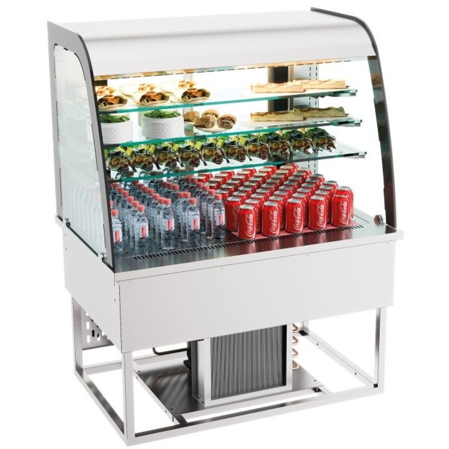 Vitrine réfrigérée ouverte 140L  1100mmL x 700mmP x 850mmH