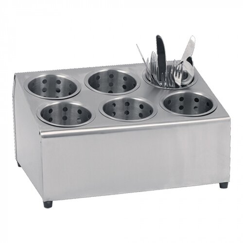  ProChef Porte ramasse-couverts en inox 21cmHx37,5cml 