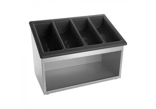  ProChef Porte ramasse-couverts en inox 36,4cmHx53cml 