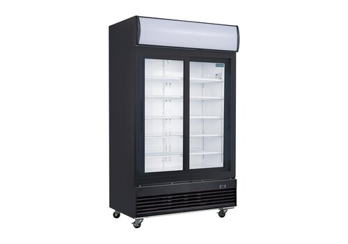  Polar Réfrigérateur vertical avec portes coulissantes Polar G-Series 950 Litres  203,6H x 120Lx 73Pcm 