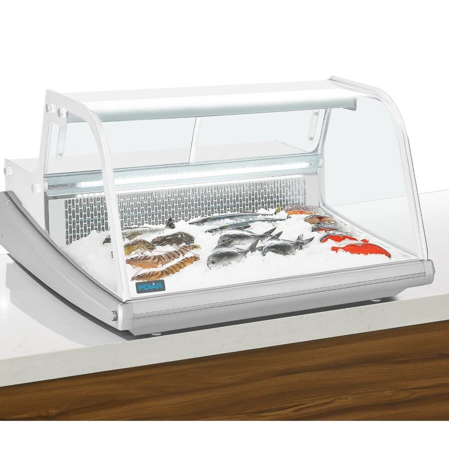 Vitrine réfrigérée poisson Polar série G 175L ou 225L