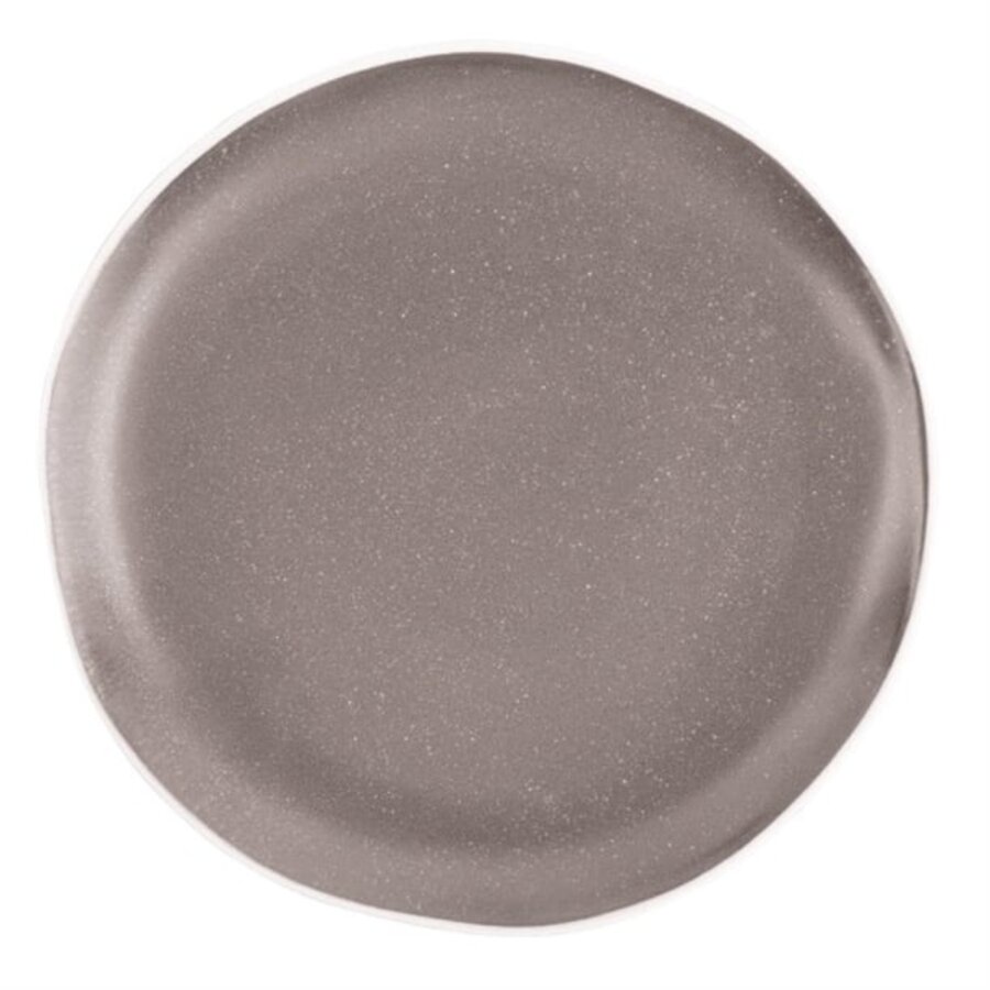 Assiettes Chia gris 20,5cm lot de 6