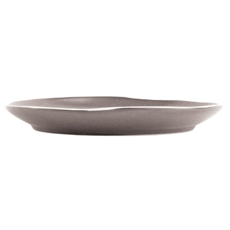 Assiettes Chia gris 20,5cm lot de 6