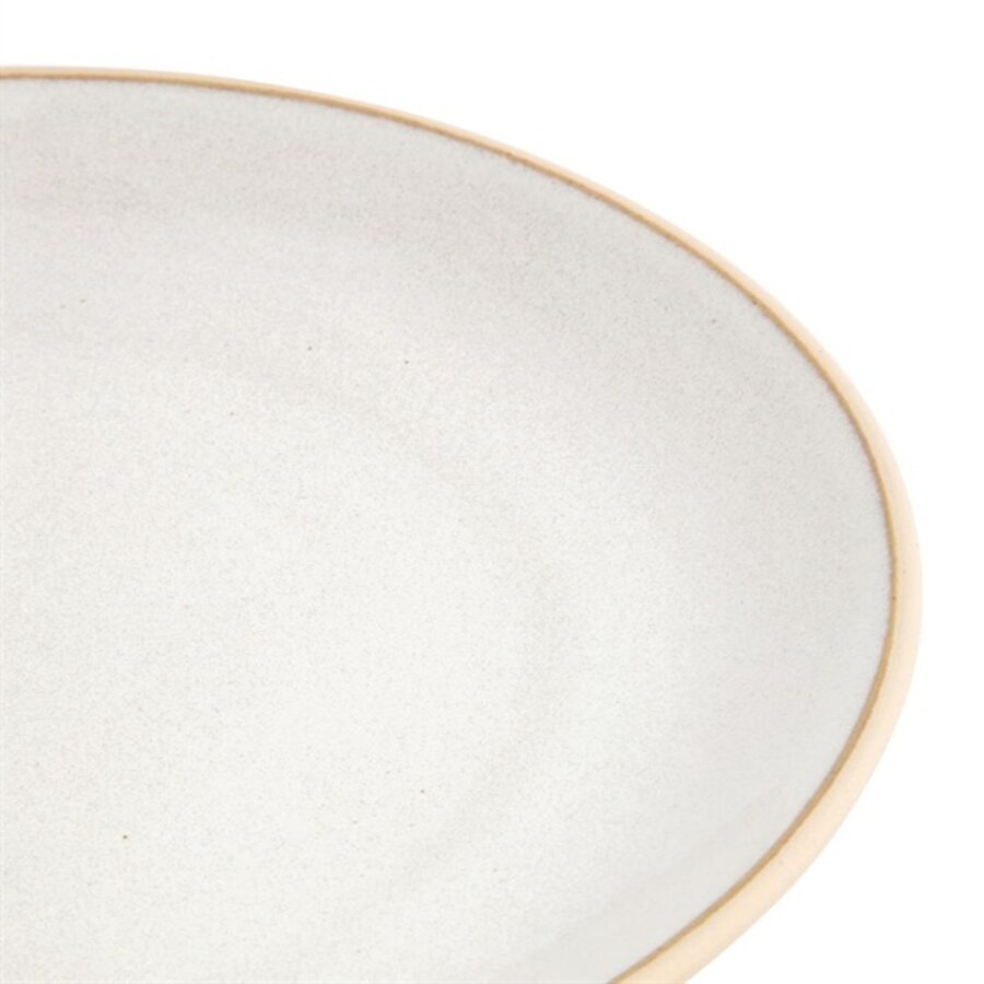 Assiettes courbées Canvas blanc 27cm lot de 6