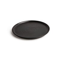 Assiettes rondes Canvas noir 26,5cm lot de 6