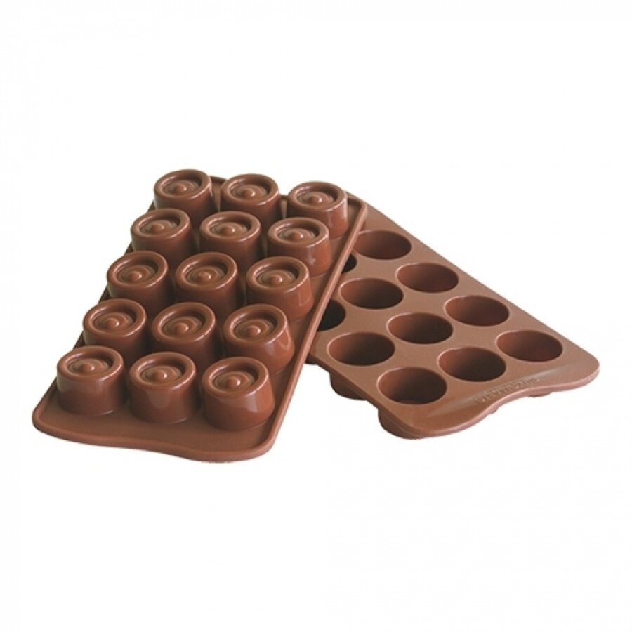 Moule à chocolat rond silicone 15 compartiments