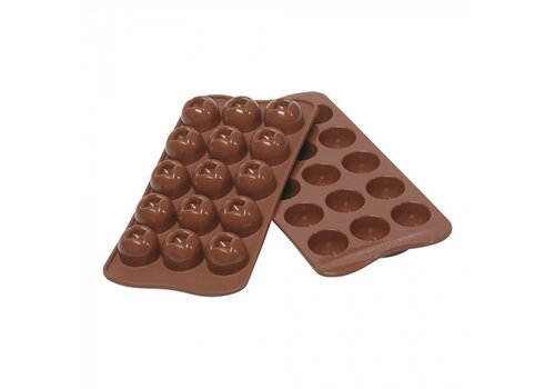  ProChef Moule à chocolat rond silicone 15 compartiments 
