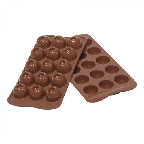  ProChef Moule à chocolat rond silicone 15 compartiments 