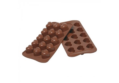  ProChef Moule à chocolat coeur silicone 15 compartiments 