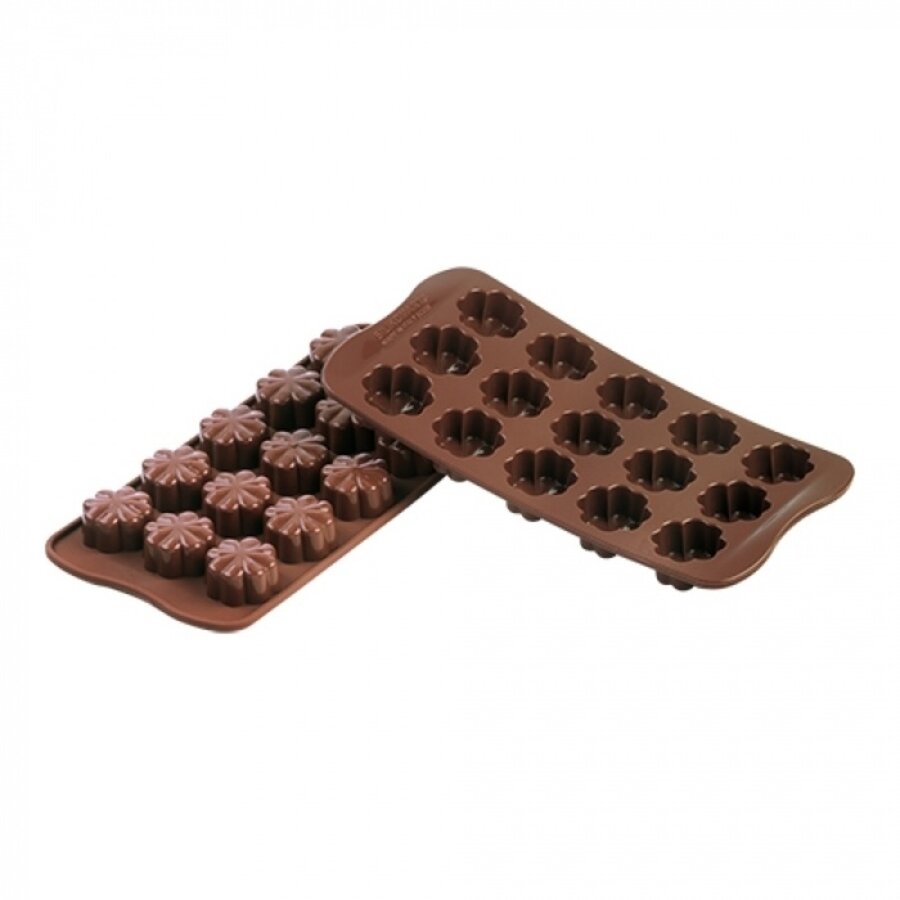 Moule à chocolat fleur silicone 15 compartiments