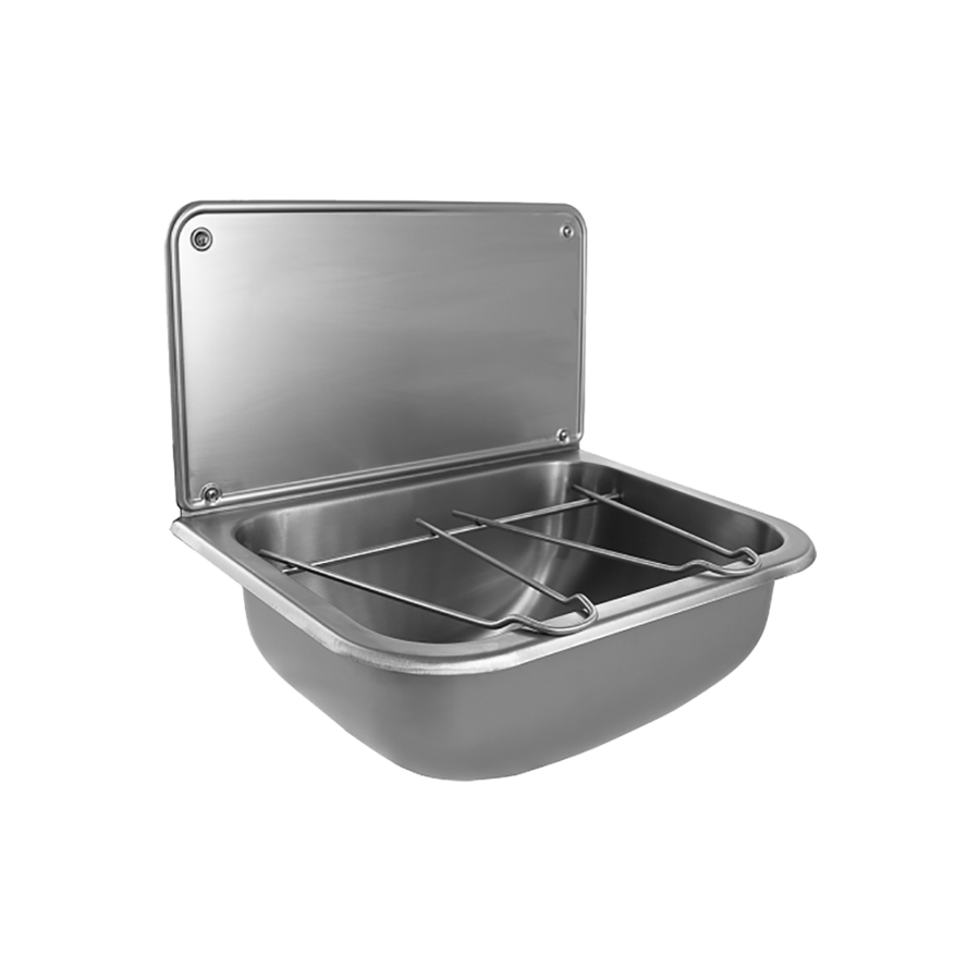 Bassin de vidage inox L 455 x P 340 x H 217 mm