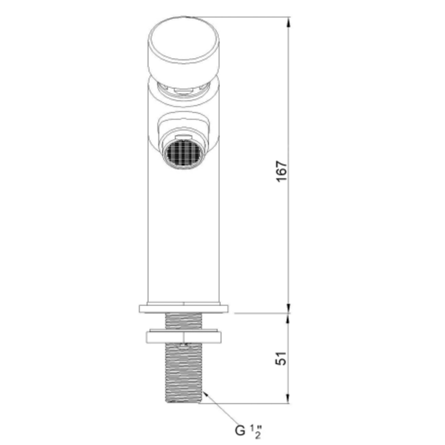 Robinet de lavabo inox temporisé