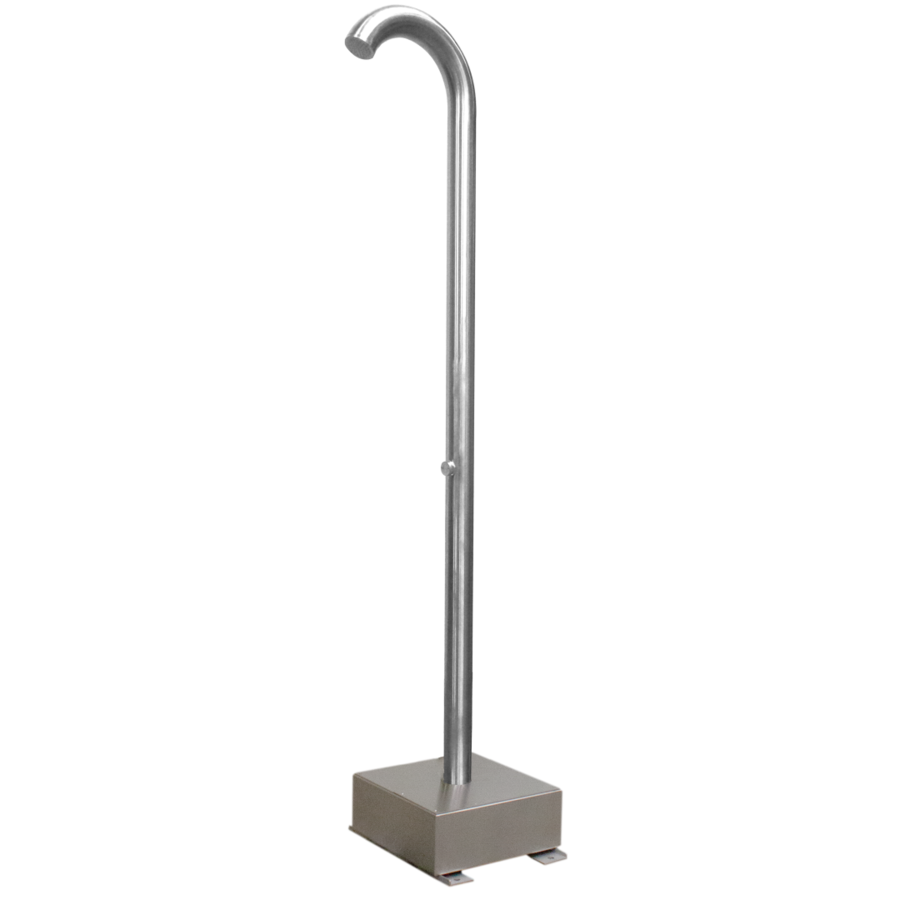 Douche sur pied inox 2200mm | 5 raccordements possibles