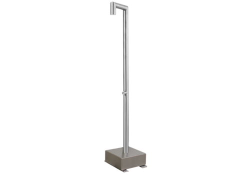  ProChef Douche sur pied inox 2200mm | 5 raccordements possibles 